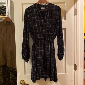 Lou & Grey Checkered Shirt Dress